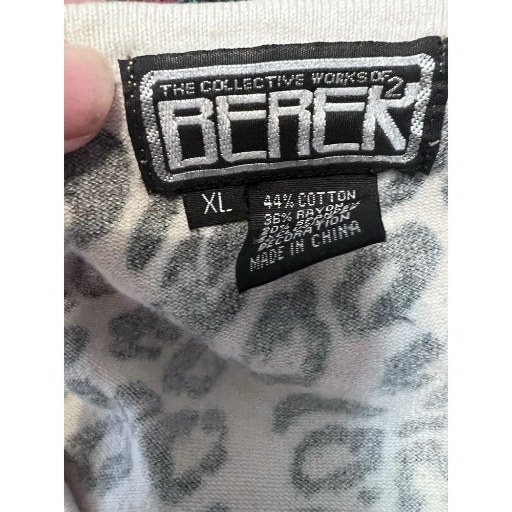 Women Animal Berek Size XL ‎ Pullover Sweater 1/4 Button
